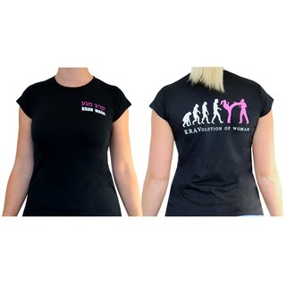 Kravolution of women Krav Maga T-Shirt für Frauen Training schwarz M
