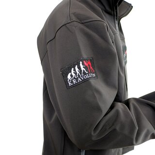 KRAVolution Krav Maga Softshell Trainingsjacke mit Velcro Klettflche