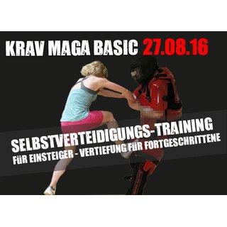 Krav Maga Einsteiger Basic Seminar am 27.08.2016