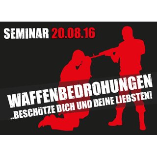 Krav Maga Waffenbedrohungen Seminar am 20.08.2016