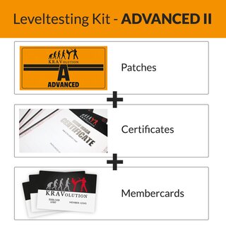 KRAVolution Advanced Level Patch Package Advanced 2 Zertifikat Mitgliedsausweis