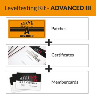 KRAVolution Basic Level Patch Advanced 3 Zertifikat Mitgliedsausweis