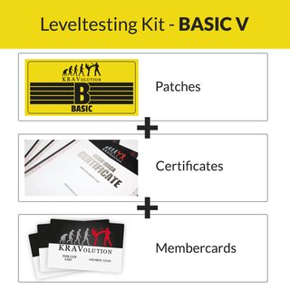 KRAVolution Basic Level Patch Package Basic 5 Zertifikat Mitgliedsausweis