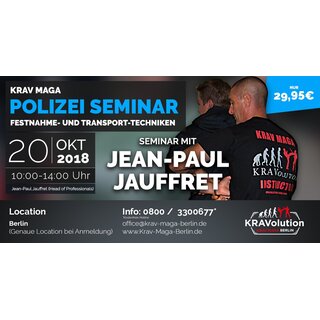 Krav Maga Polizei Seminar am 20.10.2018 in Berlin