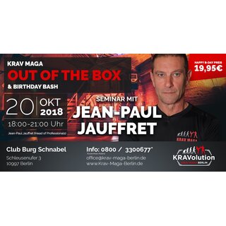 Krav Maga OUT OF THE BOX  & Birthday Bash Seminar on October 20th 2018 in Berlin